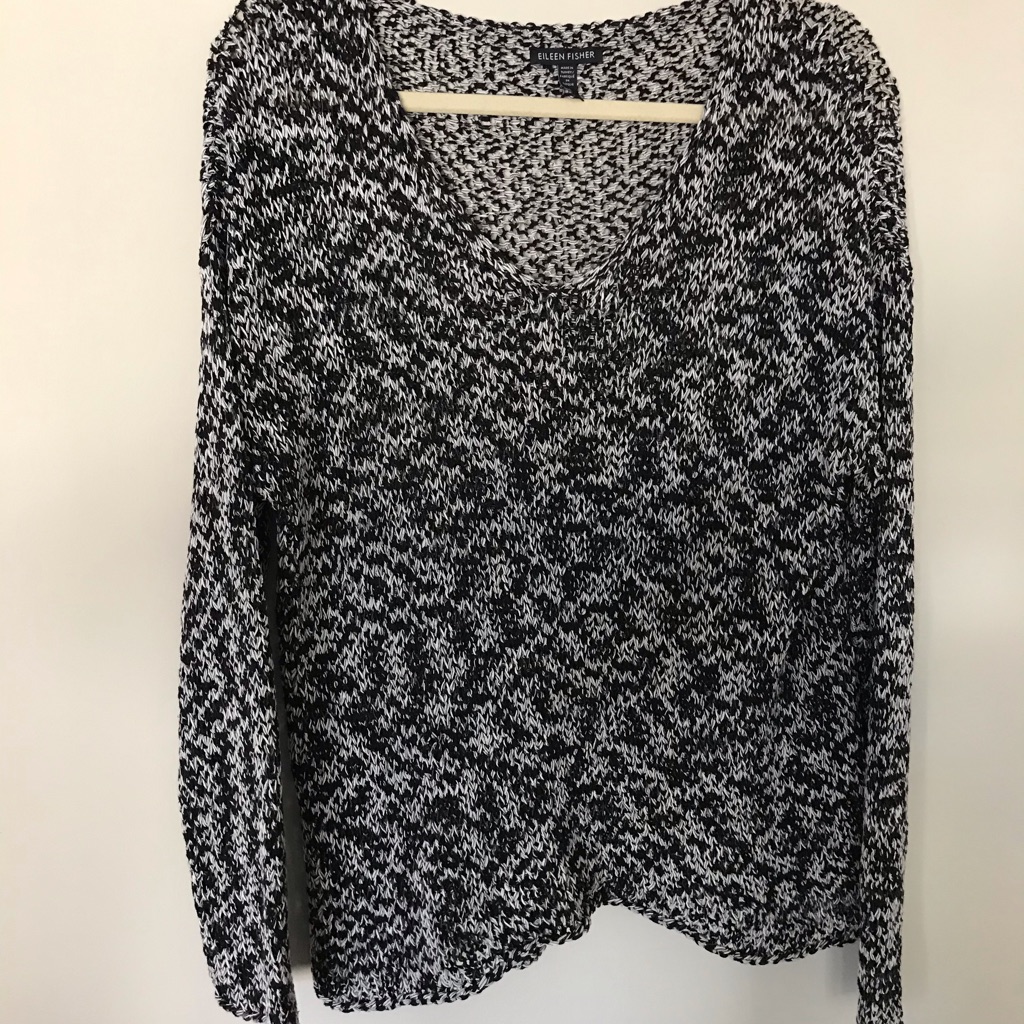 Eileen Fisher V - Neck Sweater Size Medium